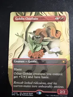 MTG - NM - Goblin Chieftain - Borderless - Special Guests - Image 1