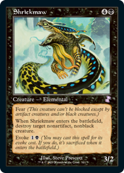 Shriekmaw FOIL Time Spiral Remastered NM Black Special MAGIC MTG CARD ABUGames - Image 1