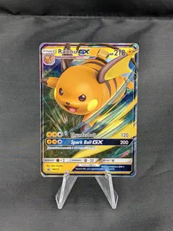 Raichu GX SM213 - Pokemon TCG Sun & Moon Hidden Fates QTY - Image 1