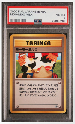 PSA 4 Pokemon Japanese 2000 Neo Moo Moo Milk Banned Card - Image 1