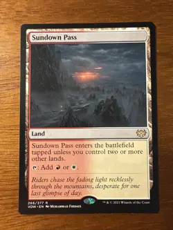 Sundown Pass Innistrad: Crimson Vow Regular NM Magic The Gathering - Image 1