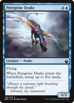 Peregrine Drake 1x MtG Battlebond BBD SP/NM - Image 1