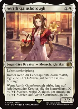MTG Magic the Gathering FINAL FANTASY Aerith Gainsborough 0004 rare deutsch - Image 1