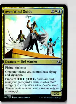 Aven Wind Guide 195 Foil Uncommon Amonkhet Magic: The Gathering Lightly Played - Image 1