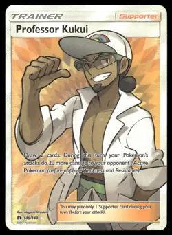 Pokemon Cards Professor Kukui 148/149 Sun & Moon Rare Ultra NM - Image 1