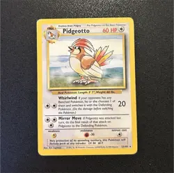 Pokemon Pidgeotto 22/102 Base Set rare non holo Wizards of the Coast LP WOTC - Image 1