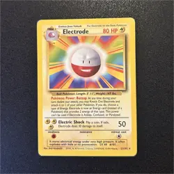Pokemon Electrode 21/102 Base Set Rare MP 1999 non holo Wizards of the Coast - Image 1
