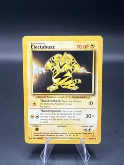 Electabuzz - 20/102 Base Set - Pokemon TCG - 1999 Unlimited Rare Card - Image 1