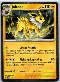 Jolteon Cosmos Holo 169 Holofoil Rare Scarlet & Violet Promo Pokemon NM - Image 1