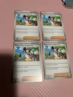 4x Rosa's Encouragement 084/088 x4 - NM Perfect Order Pokemon Playset ME03 - Image 1