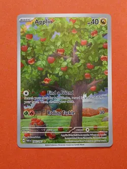 Pokemon Scarlet & Violet Twilight Masquerade Applin 185/167 Illustration Rare - Image 1