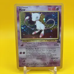 Vintage 2000 Mew HOLO SWIRL WoTC Rare Black Star Movie Promo #9 Pokemon Promo - Image 1