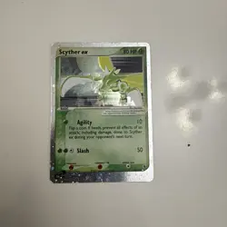 Scyther EX - SWIRL - Ruby & Sapphire 102/109 Holo Pokemon 2003 LP - Image 2