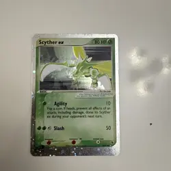 Scyther EX - SWIRL - Ruby & Sapphire 102/109 Holo Pokemon 2003 LP - Image 3