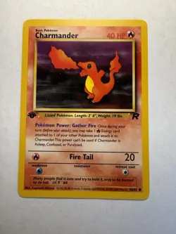 Pokemon TCG 1st Edition Dark Charmander 50/82 Dark Charmeleon 32/82 LP - Image 2