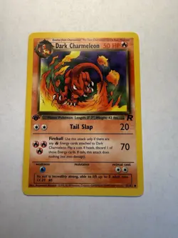 Pokemon TCG 1st Edition Dark Charmander 50/82 Dark Charmeleon 32/82 LP - Image 4