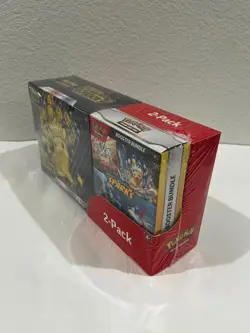 Pokemon Surging Sparks ETB + Booster Bundle 2-Pack Costco Exclsv New Sealed iii - Image 2