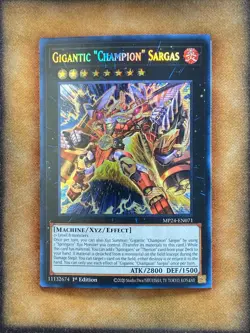 Yugioh Gigantic "Champion" Sargas MP24-EN071 Secret Rare 1st Ed NM - Image 1
