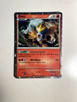 Entei Shiny SL3 Call of Legends Pokemon Card Holo Foil Secret Rare MP Pokemon - Image 1