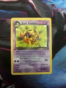 Pokemon Dark Kadabra 39/82 1st Edition Team Rocket Uncommon NM - Image 2