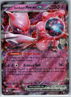 Team Rocket's Mewtwo ex - 079/217 ME: Ascended Heroes - Pokemon Card - NM - Image 1