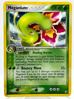 Meganium 9/115 EX Unseen Forces Holo Rare Vintage Pokemon TCG Card - Image 1