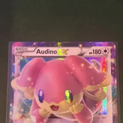 Pokemon Audino EX Ultra Rare Holo Card Fates Collide 84/124 180 HP English - Image 2