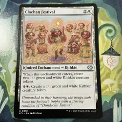 Clachan Festival Lorwyn Eclipsed Regular Kindred Enchantment Kithkin MTG NM - Image 1