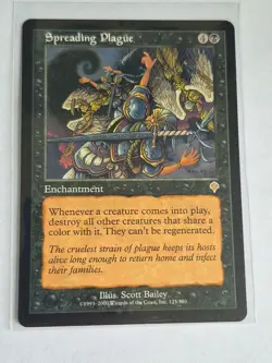 MTG Spreading Plague, NM-Mint, English Invasion - Image 1