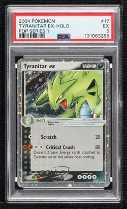 Tyranitar ex Pokemon Organized Play Promotional Series 1 PSA 5 2004 - Image 1
