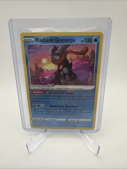 Pokemon TCG Radiant Greninja 046/189 NM Reverse Holo Astral Radiance LP - Image 1