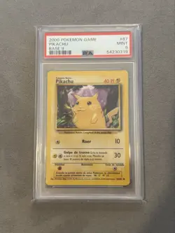 SPANISH 1999-2000 Pokemon TCG Pikachu Base Set 58/102 Unlimited Common PSA 9 - Image 1