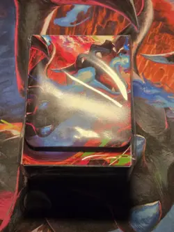 Pokemon TCG Mega Charizard X Deck Box Storage Box Mega Charizard UPC Deck Box - Image 3