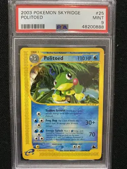 2003 Pokemon Skyridge Politoed 25/144 PSA 9 Mint - Image 1
