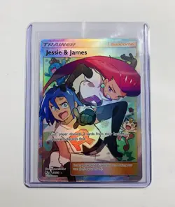 Pokemon TCG Jesse & James 68/68 Full Art Trainer Hidden Fates - Image 1