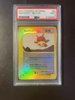 PSA 9 Hoothoot Reverse Holo - 65/144 - Skyridge - Pokemon - Read Description - Image 1