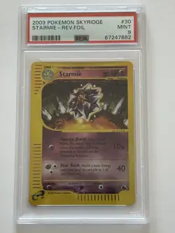 2003 Pokemon Skyridge - Starmie Rev.Foil #30 PSA 9 MINT - Image 1