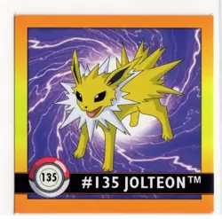 1999 Pokemon Artbox Sticker Jolteon 135 - Image 1