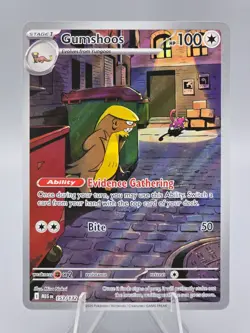 Pokemon Mega Evolutions Gumshoos 153/132 Illustration Rare IR NM - Image 1
