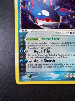 2004 Pokemon Team Aqua's Kyogre 3/95 Holo - Image 4