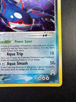 2004 Pokemon Team Aqua's Kyogre 3/95 Holo - Image 5