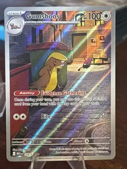 Gumshoos Illustration Rare IR Pokemon TCG Mega Evolution 153/132 - Image 1