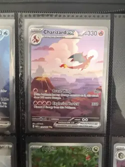 Pokemon TCG Charizard EX 199/165 Scarlet & Violet 151 Special Illustration Rare - Image 1
