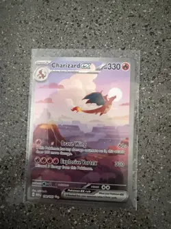 Pokemon TCG Charizard EX 199/165 Scarlet & Violet 151 Special Illustration Rare - Image 2