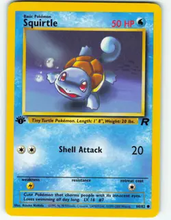 Squirtle - 1st Edition - 68/82 Team Rocket - WOTC - Pokemon TCG - 2000 - Image 1