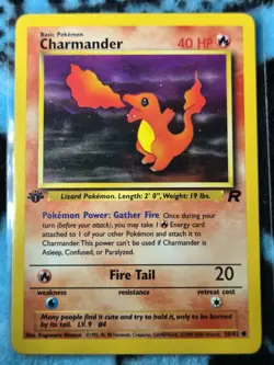 Pokemon Charmander Team Rocket 1st Edition 50/82 40HP Common 2000 English - Image 1