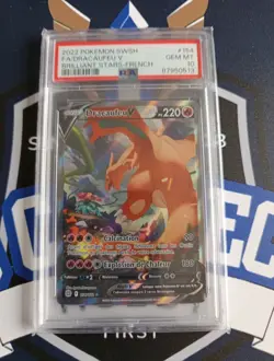Carte Pokemon Dracaufeu V 154/172 Stars Etincelantes Psa 10 FR - Image 1