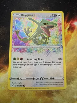Rayquaza 138/185 - NM - SWSH04: Vivid Voltage - Amazing Rare - Pokemon TCG - Image 1