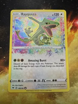 Rayquaza 138/185 - NM - SWSH04: Vivid Voltage - Amazing Rare - Pokemon TCG - Image 2