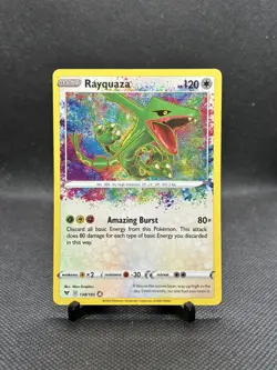 Rayquaza | 138/185 | NM/M | AMAZING RARE | Vivid Voltage | Pokemon Card - Image 1